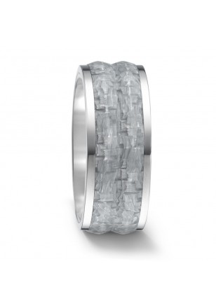 Ring Titan Grey Carbon 8mm