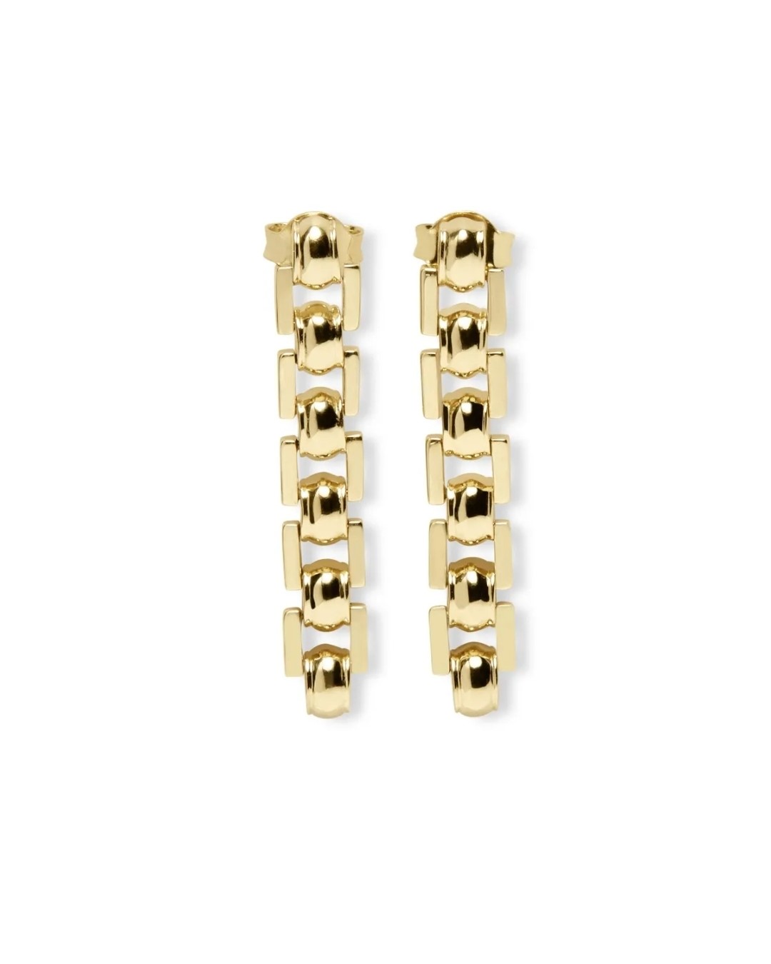 De elegante gouden Batul oorbellen, omgetoverd in 14 karaat geelgoud, zijn afgeleid van de Batul schakel uit de bestselling Heritage collectie. Deze oorbellen zijn speels in de manier waarop jij ze kunt dragen; in de lengte als oorhanger of dubbel gevouwen als oorbel. Je kunt elke dag een geheel nieuwe look creëren. Handgemaakt door goudsmeden en gevormd tot een bijzonder sieraad voor dames.