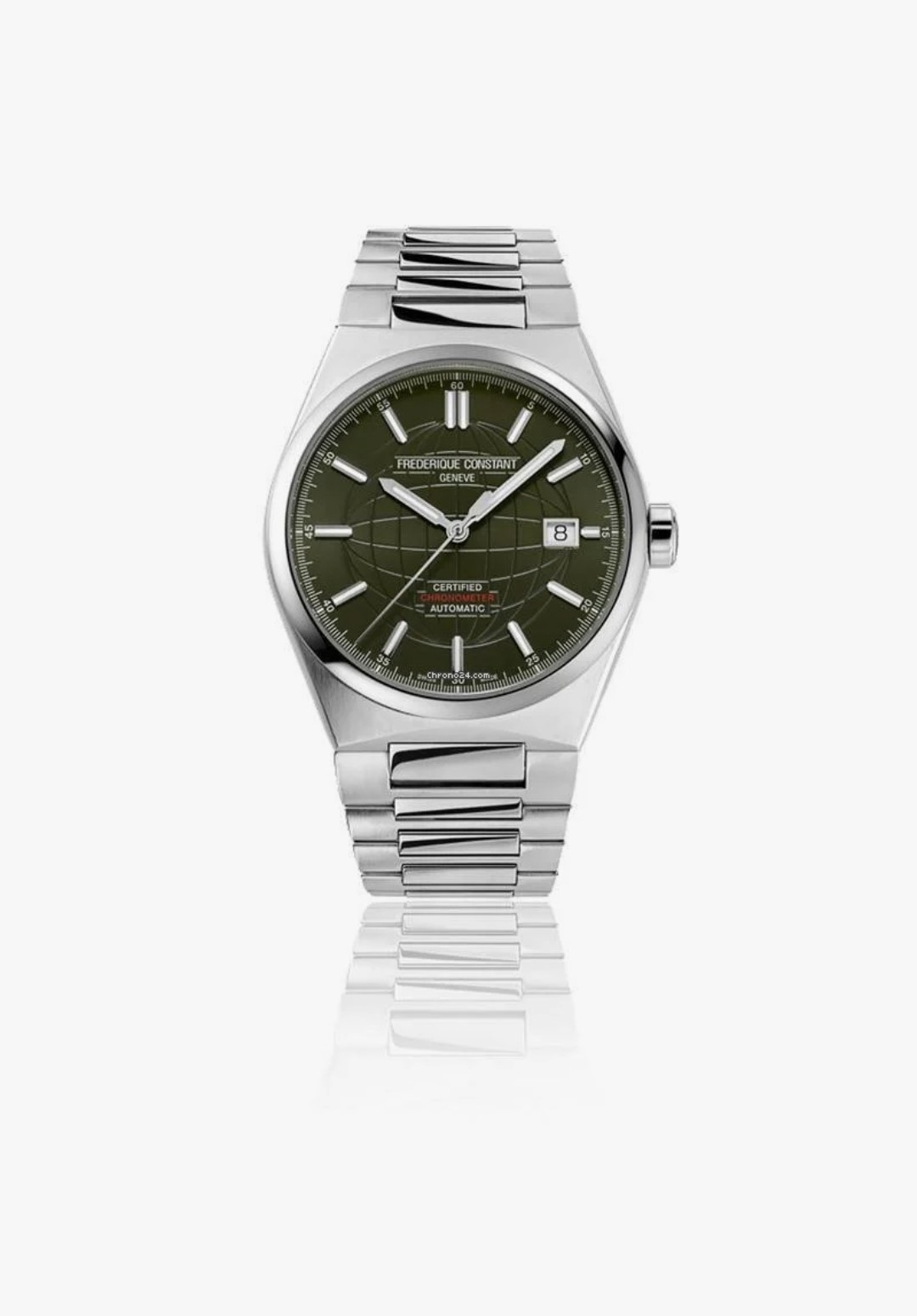 Dit Frédérique Constant Mannen horloge beschikt over een Automatisch binnenwerk. De kast (41 mm) is vervaardigd uit Staal (Zilverkleurig) en heeft een Saffierglas. De band is Zilverkleurig Staal. Dit horloge uit de Highlife Heart Beat reeks is een mooi en tijdloos geschenk. Verras jezelf of iemand anders met dit cadeau. Bovendien geniet u hierbij van 2 jaar garantie tegen alle fabricagefouten.