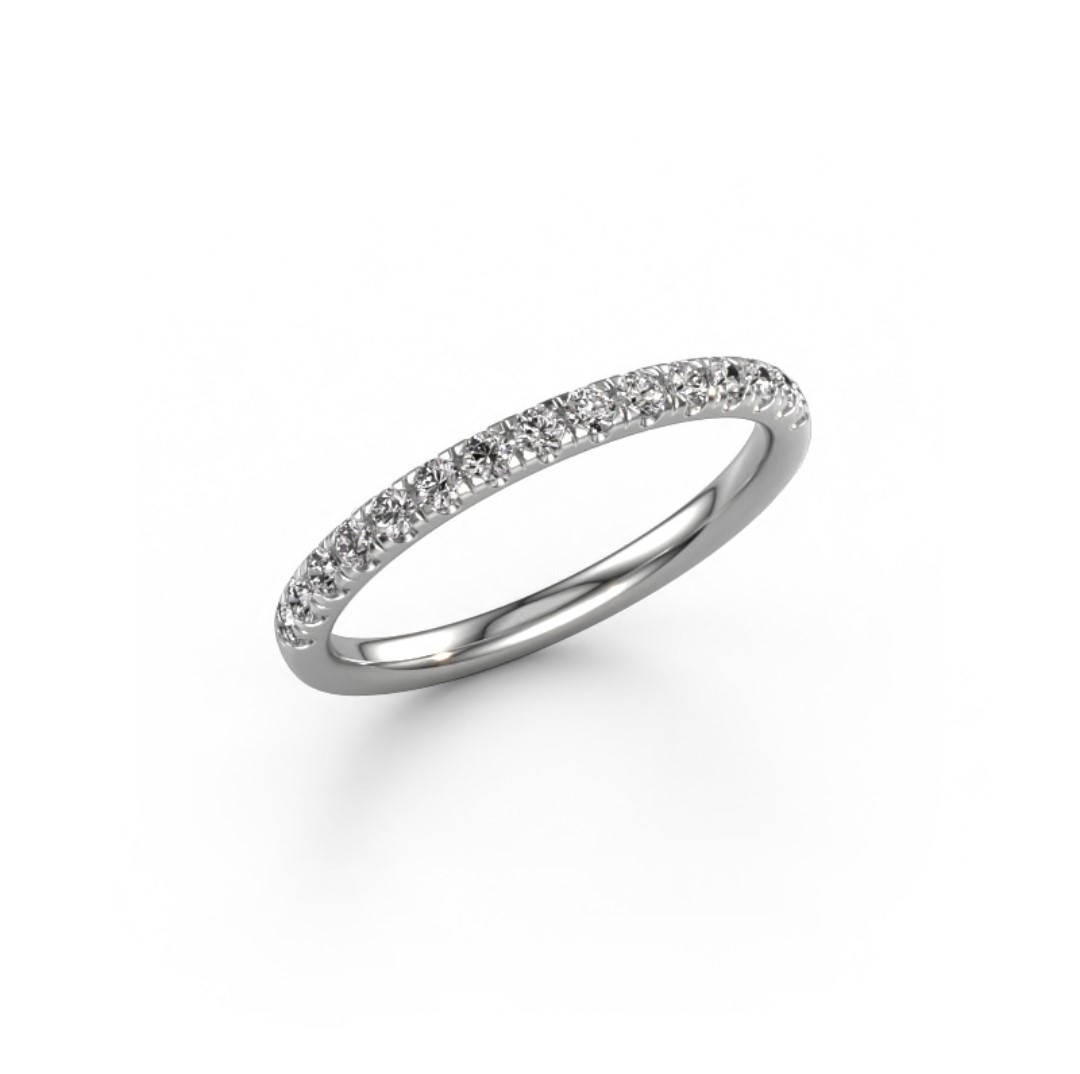 Deze alliance ring van Louis Bros is vervaardigd uit 18 karaat witgoud (2.0 gr.) en is gezet met 14 briljant geslepen diamanten met een totaalgewicht van 0.35 ct.

Verkrijgbaar vanaf 0.10crt .
Leverbare goudkleuren: 14/18kts geelgoud, 14/18kts witgoud, 14/18kts roségoud en alle bicolor combinaties.