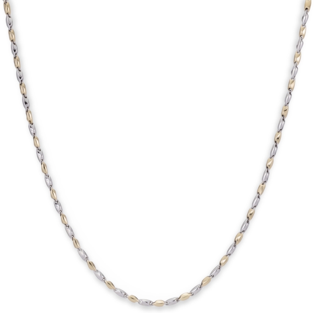 Deze gouden collier van Monzario is een meesterwerk van handgemaakt vakmanschap dat de essentie van tijdloze schoonheid vastlegt. Elk detail is met zorg vervaardigd, waardoor een verbluffend stuk ontstaat dat de aandacht trekt en bewondering oproept. De perfecte harmonie tussen de twee tinten goud creëert een opvallend contrast dat het collier een unieke uitstraling geeft. Of het nu gedragen wordt voor een formele gelegenheid of om een alledaagse outfit te verfraaien, dit bicolor gouden collier voegt een vleugje luxe en elegantie toe aan elke look. Met Monzario's toewijding aan excellentie is dit collier niet alleen een sieraad, maar een kunstwerk om te koesteren voor generaties.
Verkrijgbaar vanaf 40 cm.