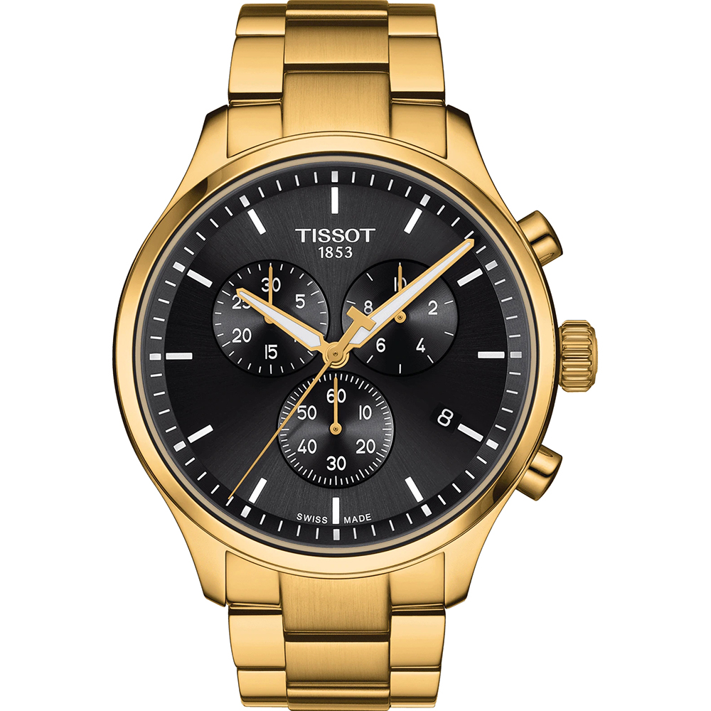 De Tissot Chrono XL Classic wordt net als de Tissot Chrono XL gekenmerkt door zijn grote kast met een diameter van 45 mm. De grootte van de wijzerplaat met elegante indexen maakt de tijd gemakkelijk af te lezen. De wijzerplaat met subtiele chronograaf draagt bij aan de sportieve uitstraling. De Tissot Chrono XL Classic is een elegant en tegelijkertijd sportief horloge. De collectie biedt meerdere stijlen. Dit model is voorzien van een zwarte wijzerplaat gecombineerd met een roestvrijstalen kast.

Diameter:45 mm
Zwitsers kwartsuurwerk
Krasbestendig saffierglas
