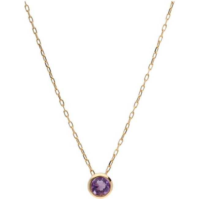 De Collier geboortesteen amethist SWBN01FEB is een elegante gouden ketting van 14-karaat goud, met een prachtige amethist edelsteen. Dit nieuwe sieraad is goudgekleurd en straalt luxe uit. Draag deze verfijnde ketting solo voor een subtiele look of combineer met andere sieraden voor extra glamour. Perfect voor elke gelegenheid!
