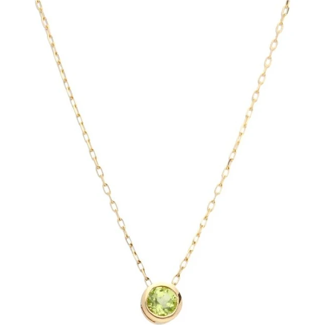 Swing jewels birthstone 14k collier august peridot 